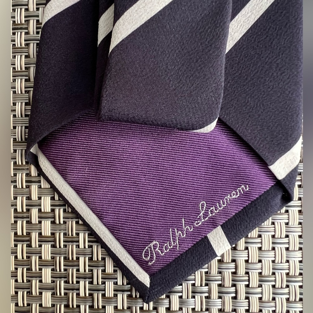 New Men's "Ralph Lauren Purple Label" Silk Tie - Picture 4 of 6